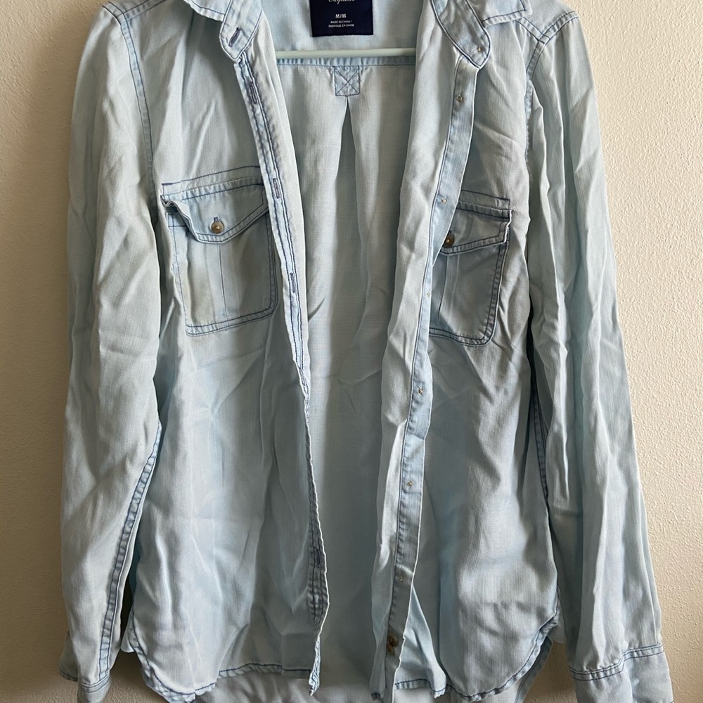 American Eagle Denim button down